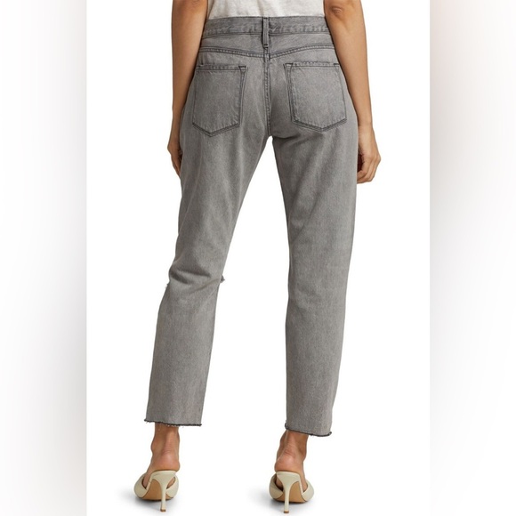 Frame Womens Le Garcon Ripped Cuff Step Hem Nonstretch Jeans 29 - Picture 3 of 16